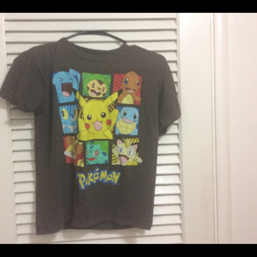 Gray Pokémon shirt